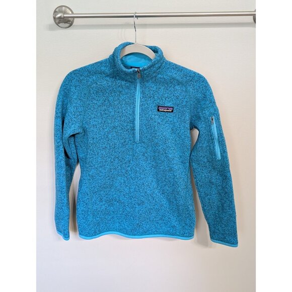 PATAGONIA Better Sweater 1/2 Zip Pullover Fleece Blue Aqua XS Outdoors - Picture 1 of 9